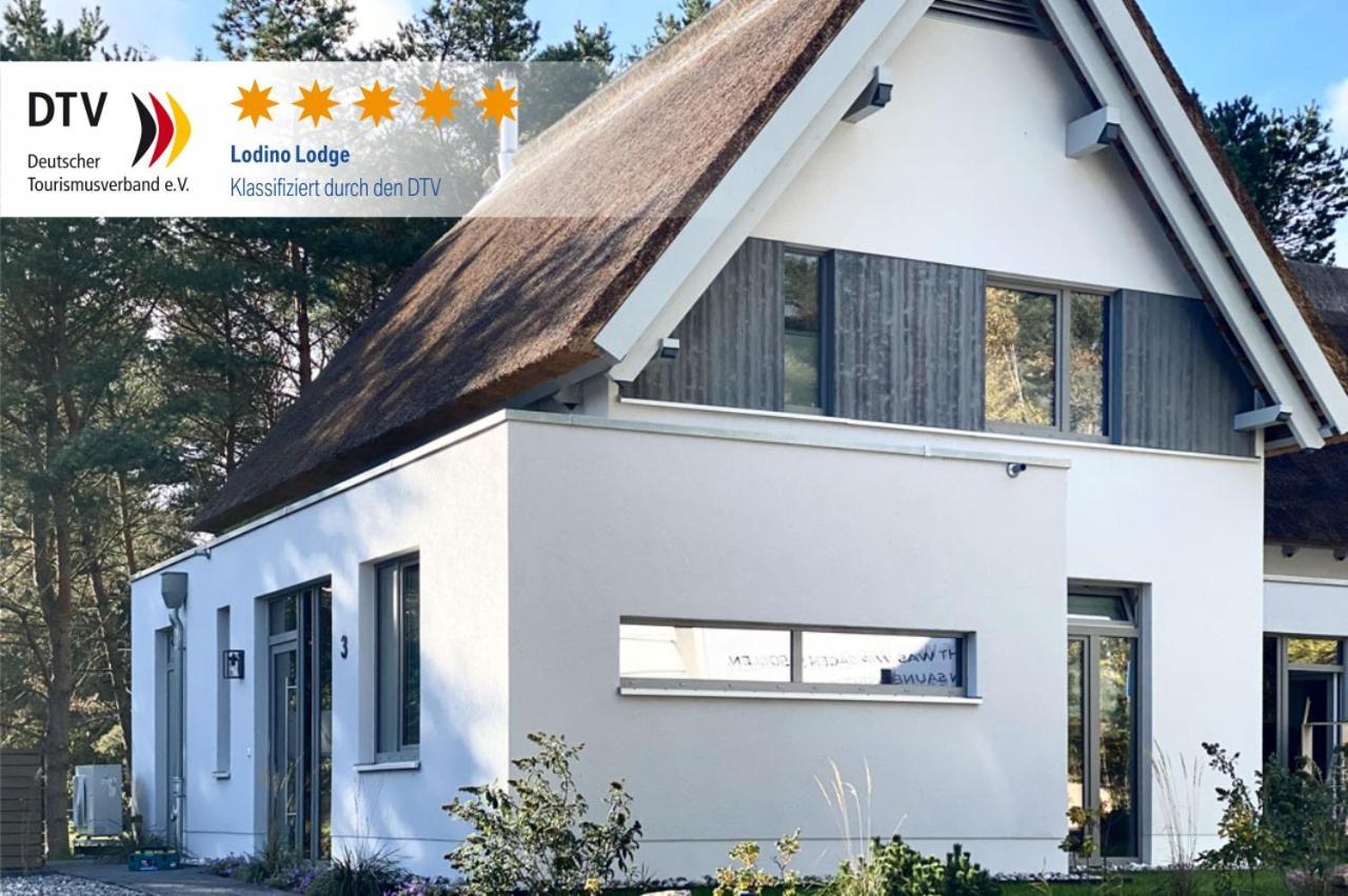 Ferienhaus Lodino Lodge Mit Sauna Und Kamin Loddin Exteriör bild